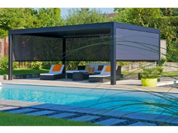 Sunproof windproof zip screen shades